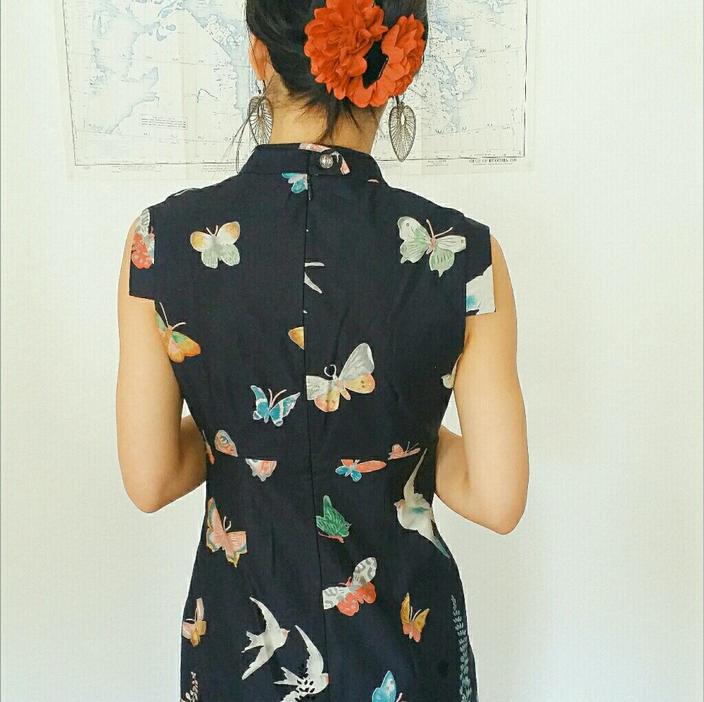 Leifsdottir Anthropologie choker sheath dress